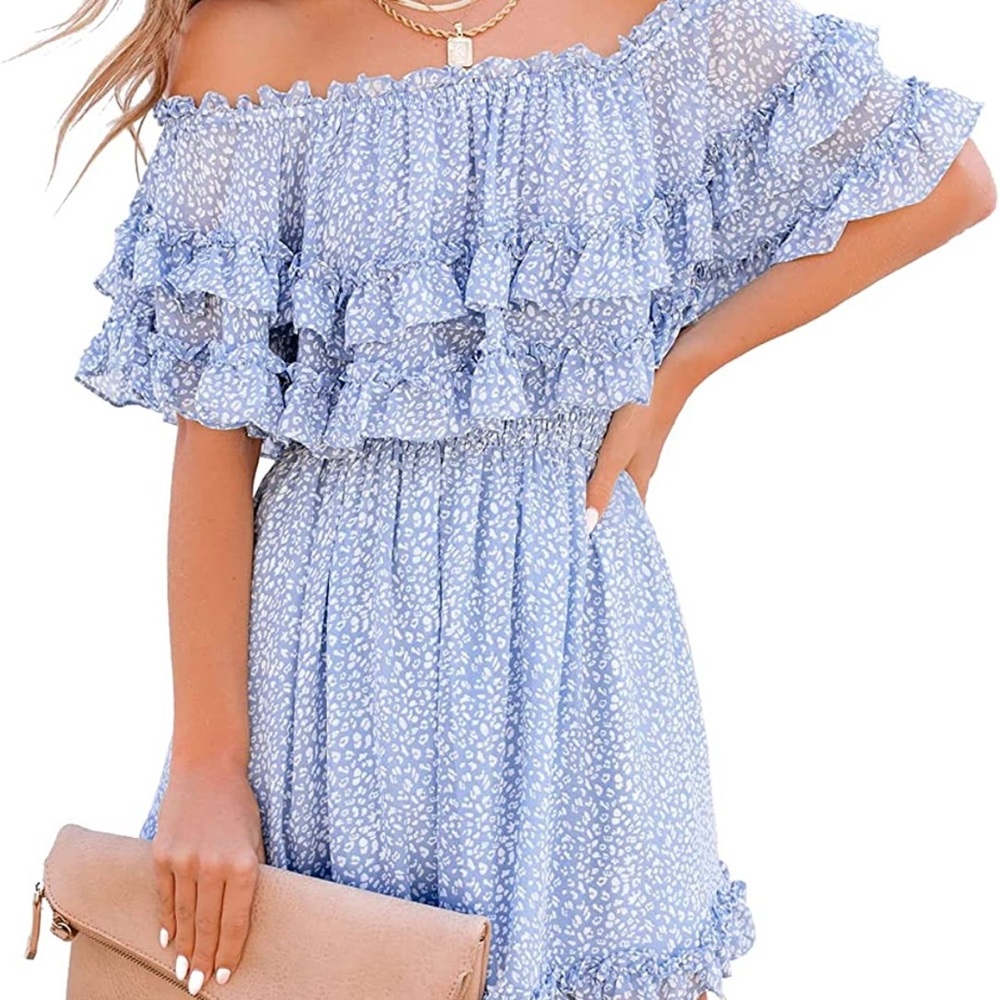 2XL flounce Off the Shoulder dress - Picture 1 of 8